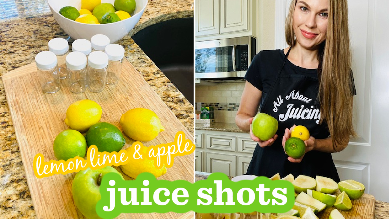lemon lime and apple juice shots 1