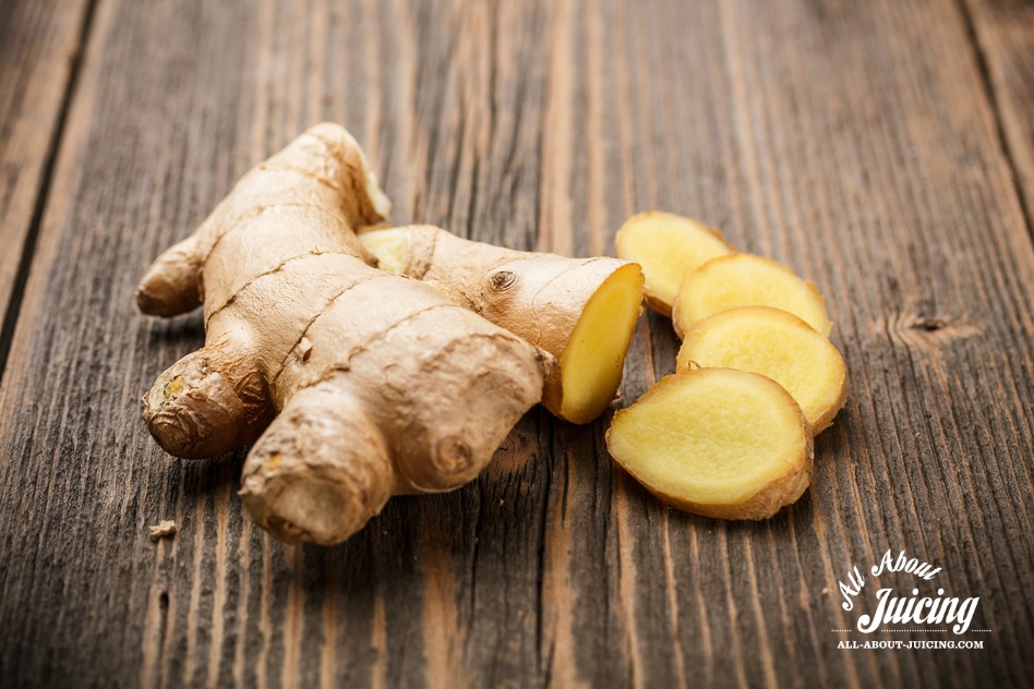 Fresh ginger for juices and smoothies