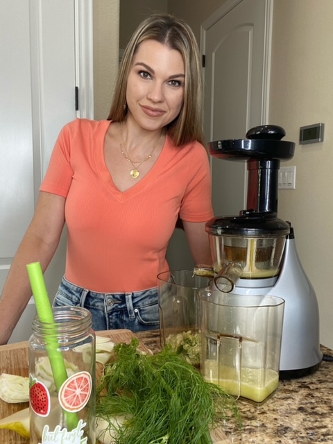 vanessa with bottles