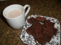 almond milk & raw fudge made with Vitamix