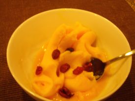 peach cranberry sorbet